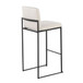 Fuji - High Back Barstool - Black Steel Legs