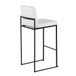 Fuji - High Back Barstool - Black Steel Legs