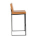 Fuji - High Back Barstool - Black Steel Legs