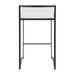 Fuji - Stackable Counter Stool With Cushion - Black Metal