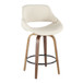 Fabrizzi - Counter Stool - Walnut Round Base (Set of 2)