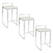 Fuji - Counter Stool Steel With Cushion - Stainless Steel