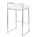 Fuji - Counter Stool Steel With Cushion - Stainless Steel