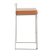 Fuji - Counter Stool Steel With Cushion - Stainless Steel