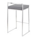 Fuji - Counter Stool Steel With Cushion - Stainless Steel