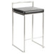 Fuji - Counter Stool Steel With Cushion - Stainless Steel