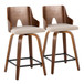Ariana - 24" Fixed-Height Counter Stool (Set of 2) - Dark Brown