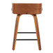 Maya - 24" Fixed-Height Counter Stool (Set of 2) - Dark Brown