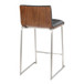 Mara - 26" Fixed-Height Counter Stool (Set of 2) - Walnut And Black