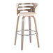 Cosi - 30" Fixed-Height Barstool (Set of 2) - Beige And Light Gray