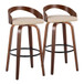 Grotto - 30" Fixed-Height Barstool (Set of 2) - Cream