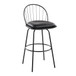 Riley - Claire 30" Fixed-Height Barstool (Set of 2) - Black