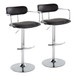 Demi - Adjustable Barstool (Set of 2) - Black