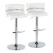 Cinch - Adjustable Barstool (Set of 2) - White