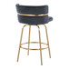 Cinch Claire - 26" Fixed-Height Counter Stool (Set of 2) - Gold Base