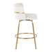 Cinch Claire - 26" Fixed-Height Counter Stool (Set of 2) - Gold Base