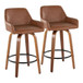 Daniella - 26" Fixed-Height Counter Stool (Set of 2) - Light Brown Base