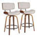 Lombardi - 26" Fixed-Height Counter Stool (Set of 2) - Walnut Base