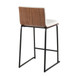 Mason Mara - 26" Fixed-Height Counter Stool (Set of 2) - Black Legs