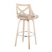 Charlotte - 30" Fixed-Height Barstool (Set of 2) - White Washed Frame