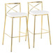 Modern Charlotte - 30" Fixed-Height Barstool (Set of 2)