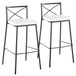 Modern Charlotte - 30" Fixed-Height Barstool (Set of 2)