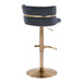 Cinch - Adjustable Barstool (Set of 2) - Gold Base