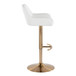 Daniella - Adjustable Barstool (Set of 2) - Gold Base