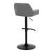 Daniella - Adjustable Barstool With Swivel - Black Metal (Set of 2)