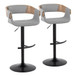 Elisa - Adjustable Barstool (Set of 2) - Black Base