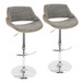 Fabrizzi - Adjustable Barstool - Chrome Base