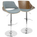 Fabrizzi - Adjustable Barstool - Chrome Base