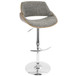 Fabrizzi - Adjustable Barstool - Chrome Base
