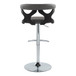 Gardenia - Adjustable Barstool (Set of 2) - Black Base And Black Wood Backrest