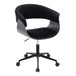 Vintage Mod - Office Chair - Black Velvet