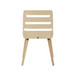 Trevi - Dining / Accent Chair - Natural Wood With Cream Fabric
