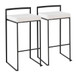 Fuji - Stackable Barstool - Black Metal