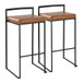 Fuji - Stackable Barstool - Black Metal