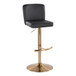 Henry - Adjustable Barstool With Swivel - Gold Metal (Set of 2)