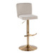 Henry - Adjustable Barstool With Swivel - Gold Metal (Set of 2)