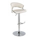 Jie - Adjustable Barstool With Swivel - Chrome Metal (Set of 2)