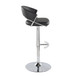 Jie - Adjustable Barstool With Swivel - Chrome Metal (Set of 2)