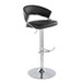 Jie - Adjustable Barstool With Swivel - Chrome Metal (Set of 2)