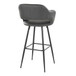 Margarite - 30" Fixed-Height Barstool - Black Metal (Set of 2)