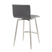 Mason - 26" Upholstered Fixed-Height Counter Stool With Swivel (Set of 2) - Stainless Steel