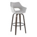 Mustang - 30" Fixed-Height Barstool With Swivel - Walnut Glazed Wood (Set of 2)