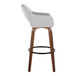 Mustang - 30" Fixed-Height Barstool With Swivel - Walnut Wood (Set of 2)