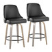 Marcel - Studded-Transitional Fixed-Height Swivel Counter Stool (Set of 2)