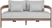 Newport - Water Resistant Fabric 65" Upholstered Outdoor Patio Loveseat