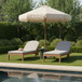 Newport - Water Resistant Fabric Upholstered Outdoor Patio Lounge Chair
